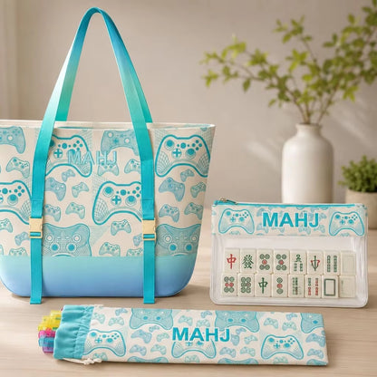 Valcrest™ Playful Prints American Mahjong Carry Bag Set – 3 Pieces