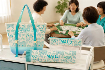 Valcrest™ Playful Prints American Mahjong Carry Bag Set – 3 Pieces