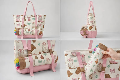 Valcrest™ Playful Prints American Mahjong Carry Bag Set – 3 Pieces