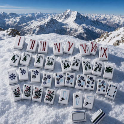 Valcrest™ Let It Snow American Mahjong Set – 160 Tiles