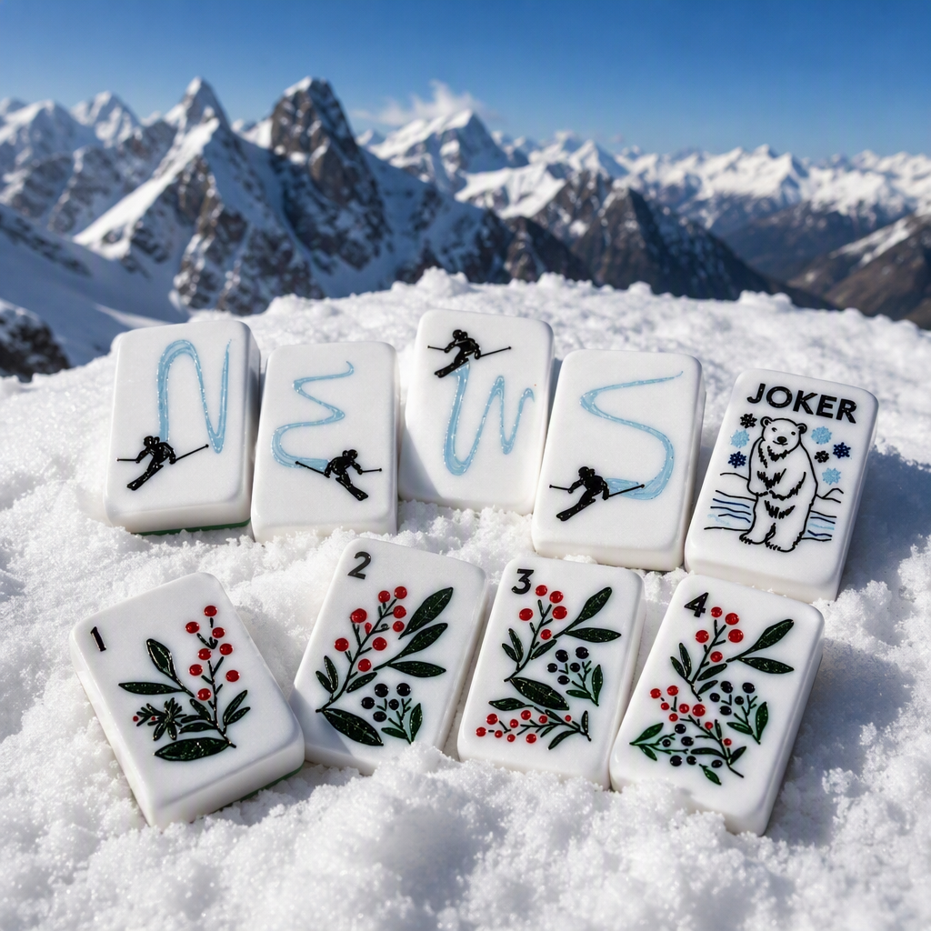 Valcrest™ Let It Snow American Mahjong Set – 160 Tiles