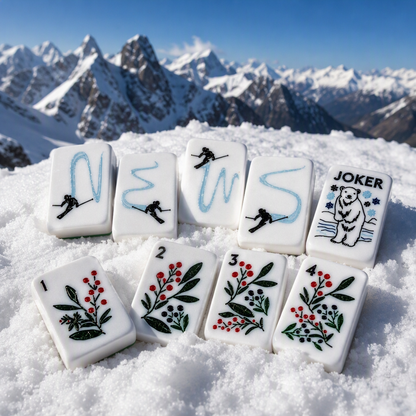Valcrest™ Let It Snow American Mahjong Set – 160 Tiles