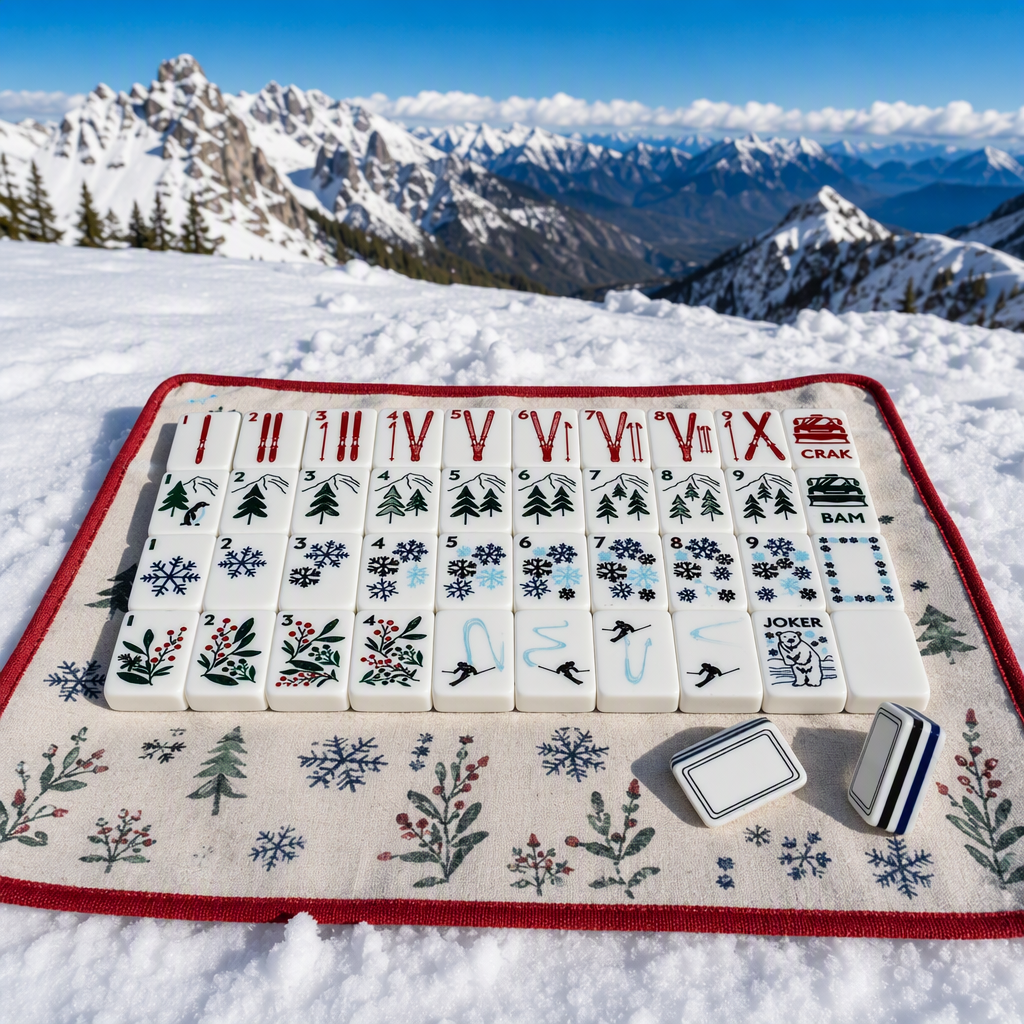Valcrest™ Let It Snow American Mahjong Set – 160 Tiles