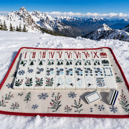 Valcrest™ Let It Snow American Mahjong Set – 160 Tiles