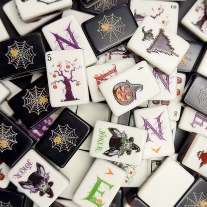 Valcrest™ Spiderweb Twilight American Mahjong Set – 160 Tiles