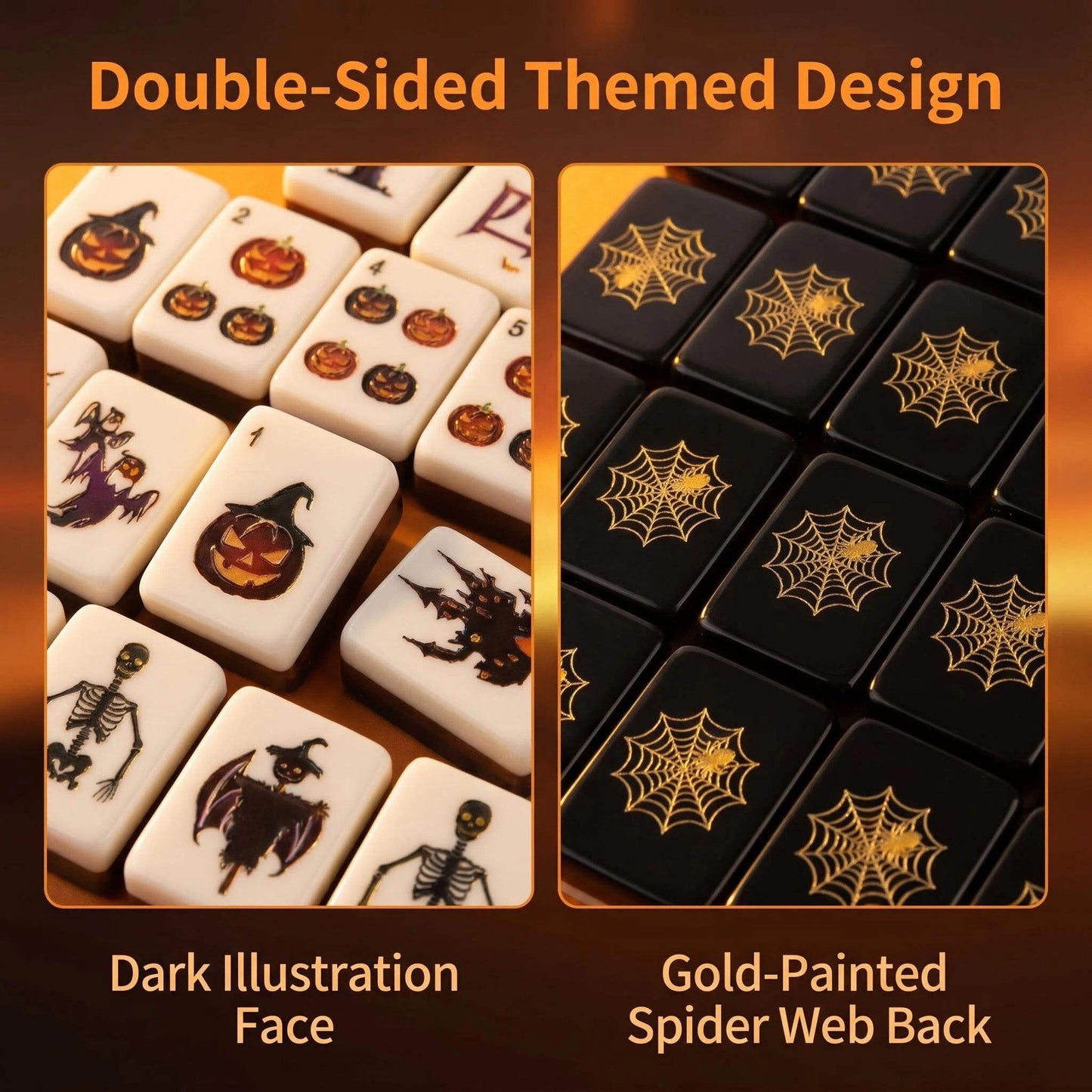 Valcrest™ Spiderweb Twilight American Mahjong Set – 160 Tiles