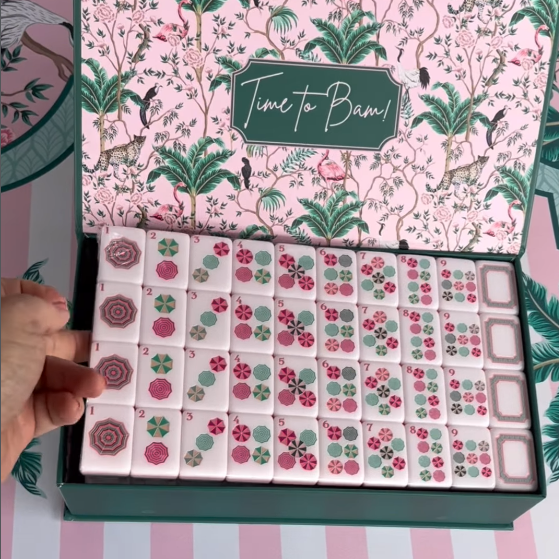 Valcrest™ Summer Bloom American Mahjong Set – 160 Tiles