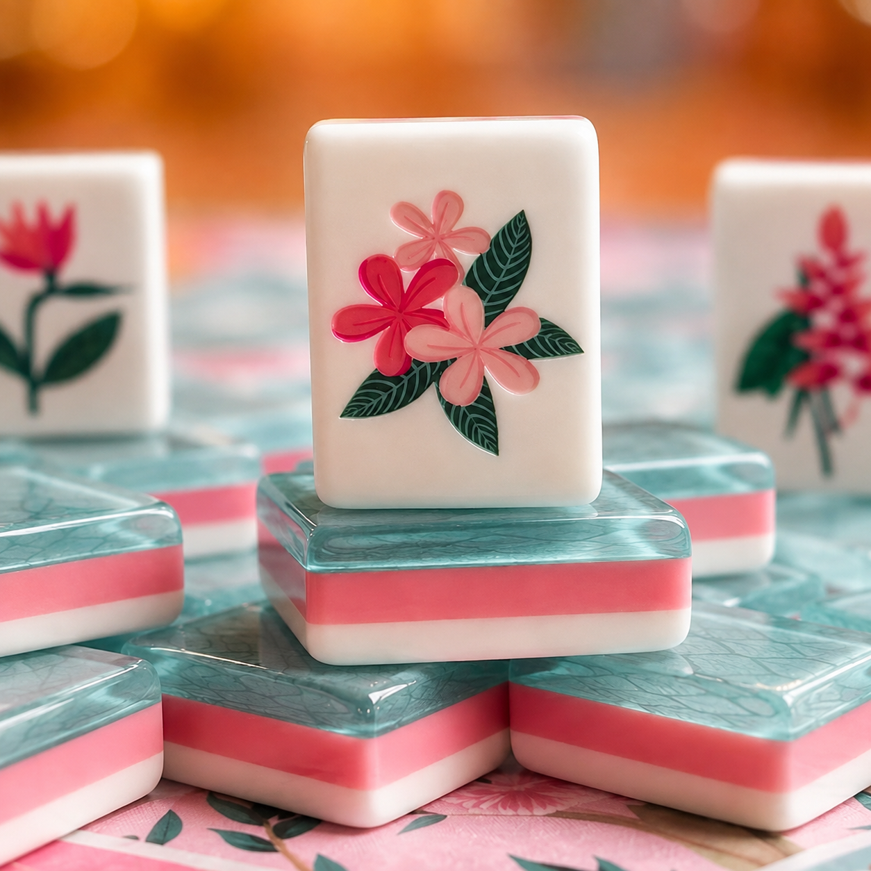 Valcrest™ Summer Bloom American Mahjong Set – 160 Tiles