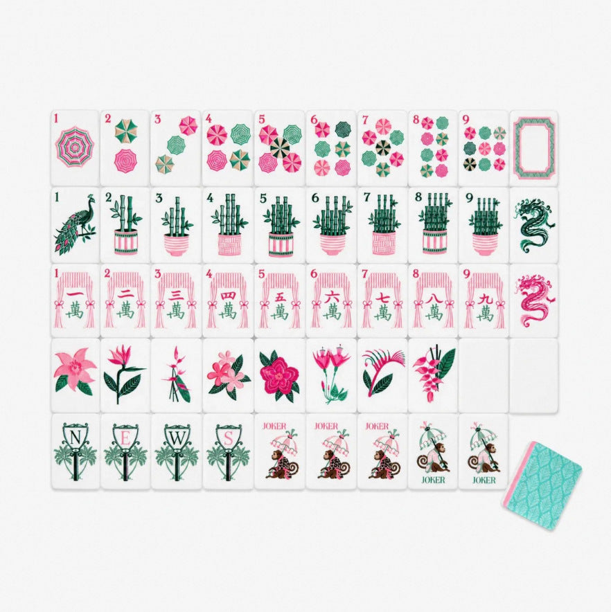 Valcrest™ Summer Bloom American Mahjong Set – 160 Tiles