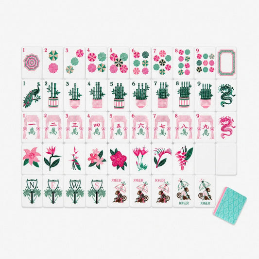 Valcrest™ Summer Bloom American Mahjong Set – 160 Tiles