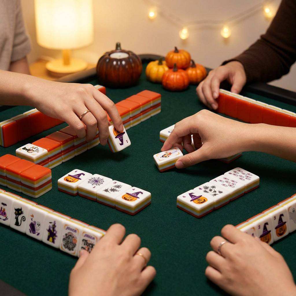 Valcrest™ Halloween Nights American Mahjong Set – 160 Tiles