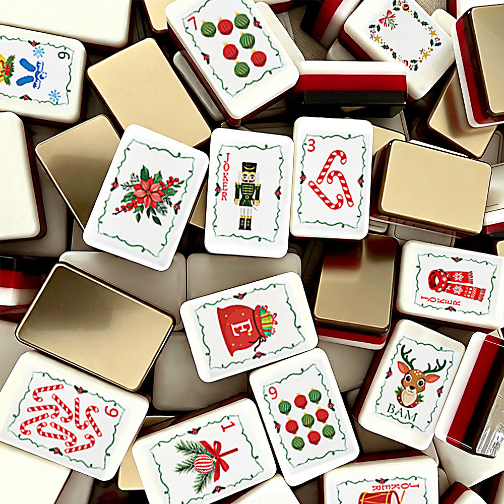 Valcrest™ Nutcracker Christmas American Mahjong Set – 160 Tiles
