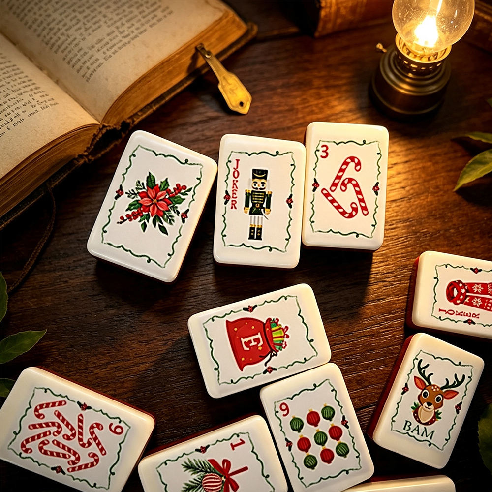 Valcrest™ Nutcracker Christmas American Mahjong Set – 160 Tiles