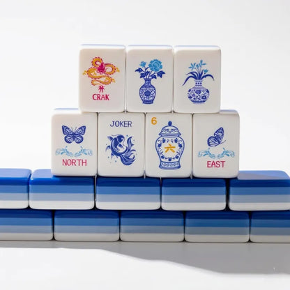 Valcrest™ Blue Porcelain American Mahjong Set – 160 Tiles