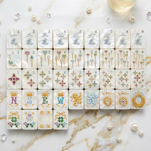 Valcrest™ Royal Pearl American Mahjong Set – 160 Tiles