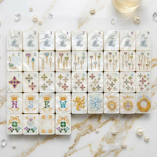 Valcrest™ Royal Pearl American Mahjong Set – 160 Tiles