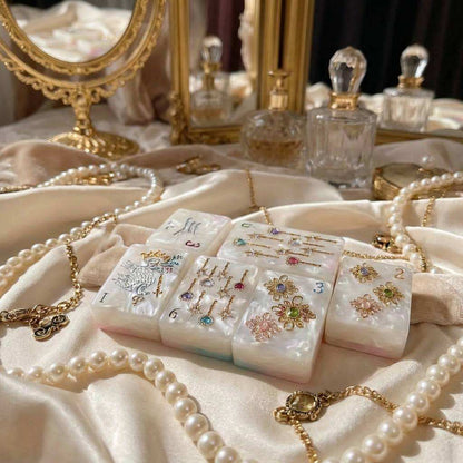 Valcrest™ Royal Pearl American Mahjong Set – 160 Tiles