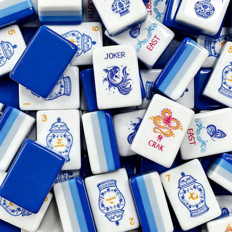 Valcrest™ Blue Porcelain American Mahjong Set – 160 Tiles