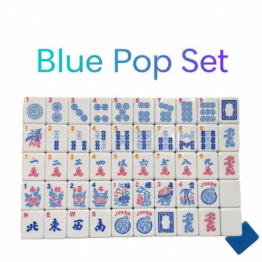 Valcrest™ Blue Pop American Mahjong Set – 166 Tiles