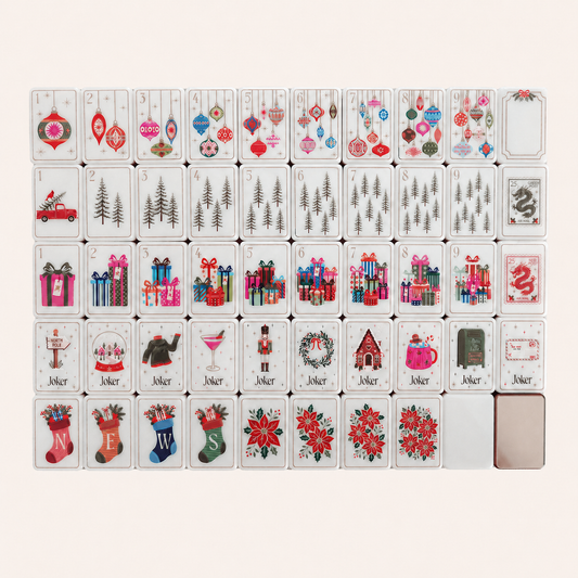 Valcrest™ Holiday Cheer American Mahjong Set – 160 Tiles