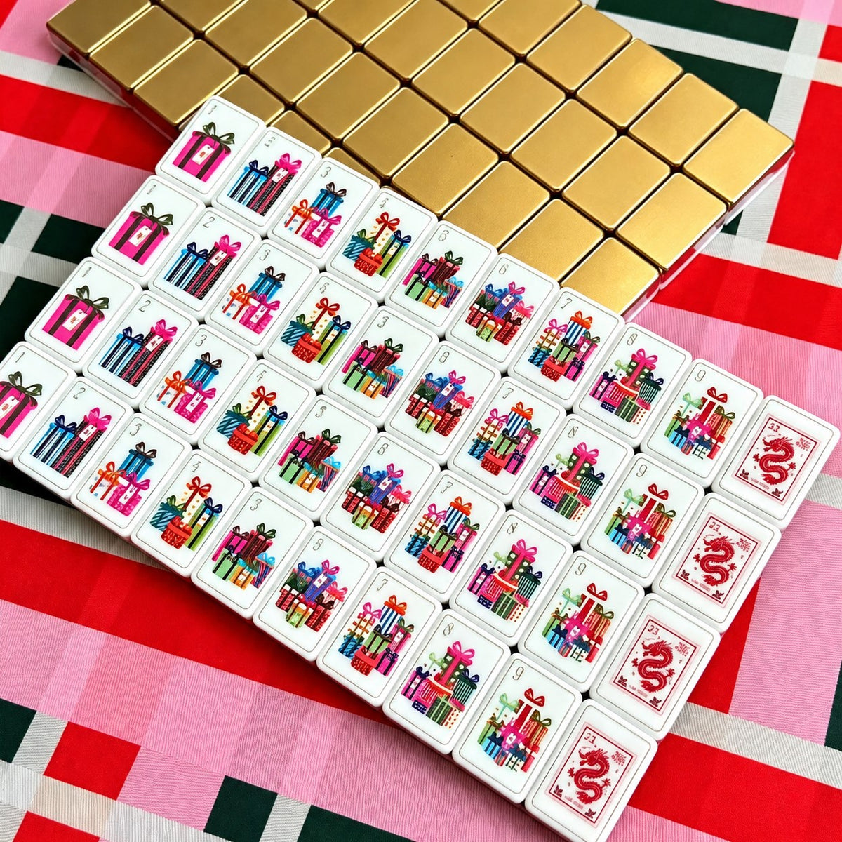 Valcrest™ Holiday Cheer American Mahjong Set – 160 Tiles