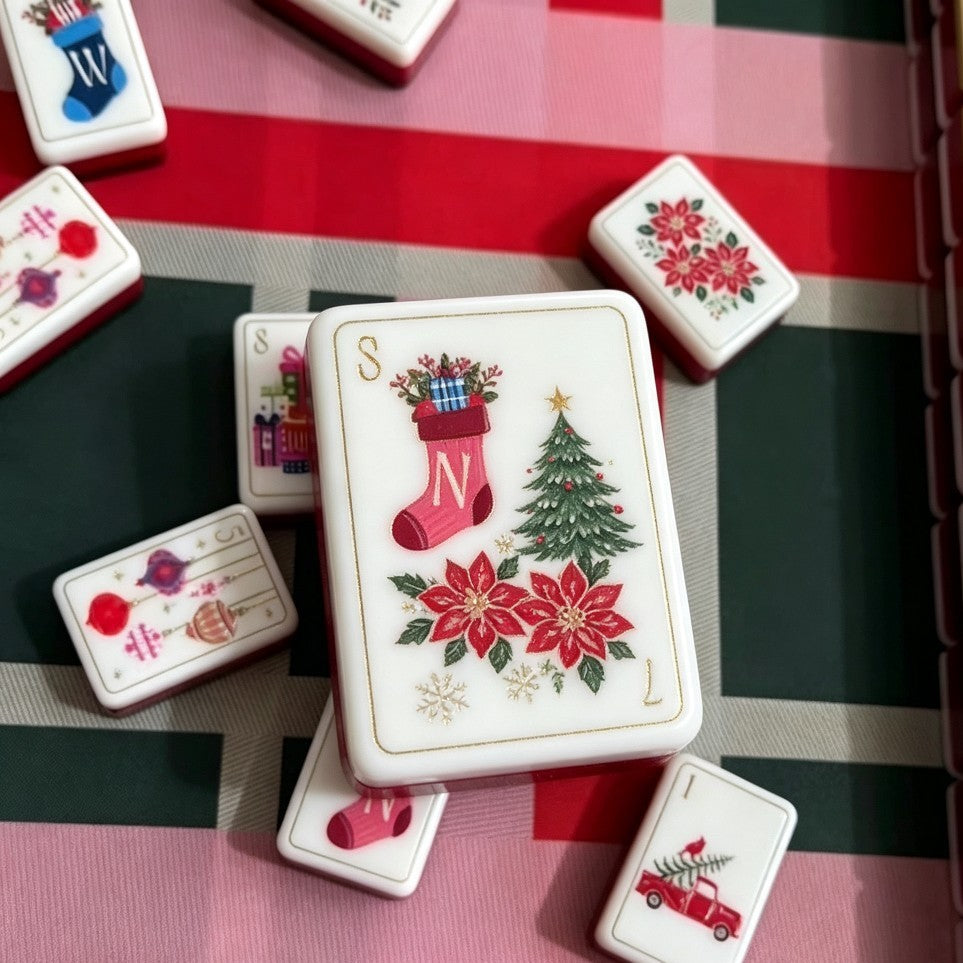 Valcrest™ Holiday Cheer American Mahjong Set – 160 Tiles