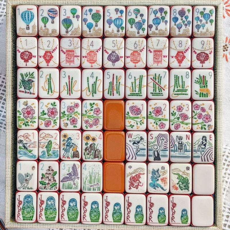 Valcrest™ Cappadocia Skies American Mahjong Set – 160 Tiles