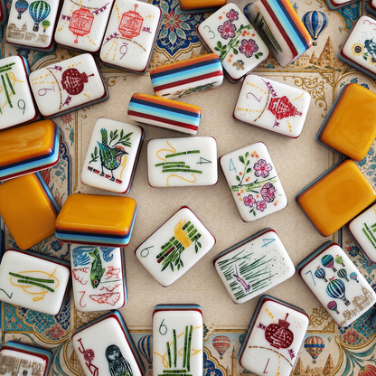 Valcrest™ Cappadocia Skies American Mahjong Set – 160 Tiles