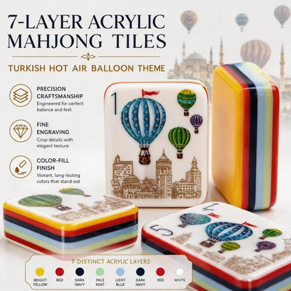 Valcrest™ Cappadocia Skies American Mahjong Set – 160 Tiles